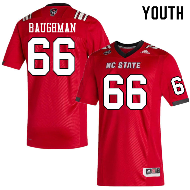 Youth #66 Collin Baughman NC State Wolfpack College Football Jerseys Sale-Red